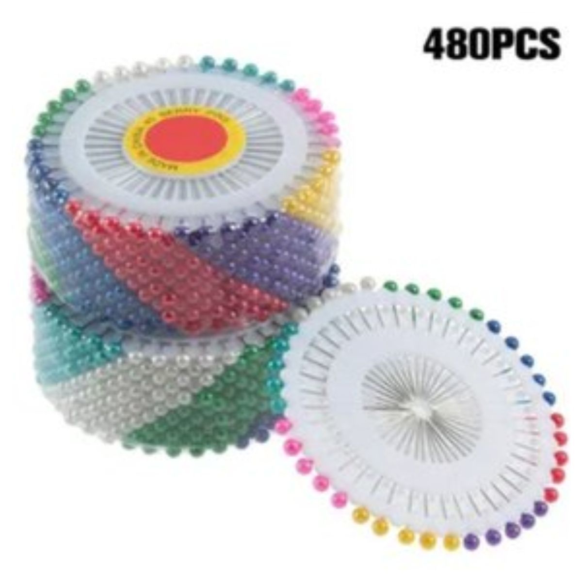 GENERICO - 480 Und pines de costura para tela modista alfiler alfileres