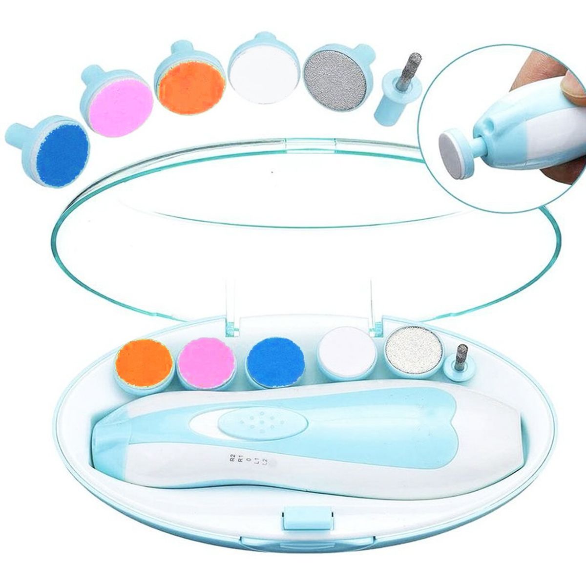 GENERICO - Lima celeste para uñas de bebe