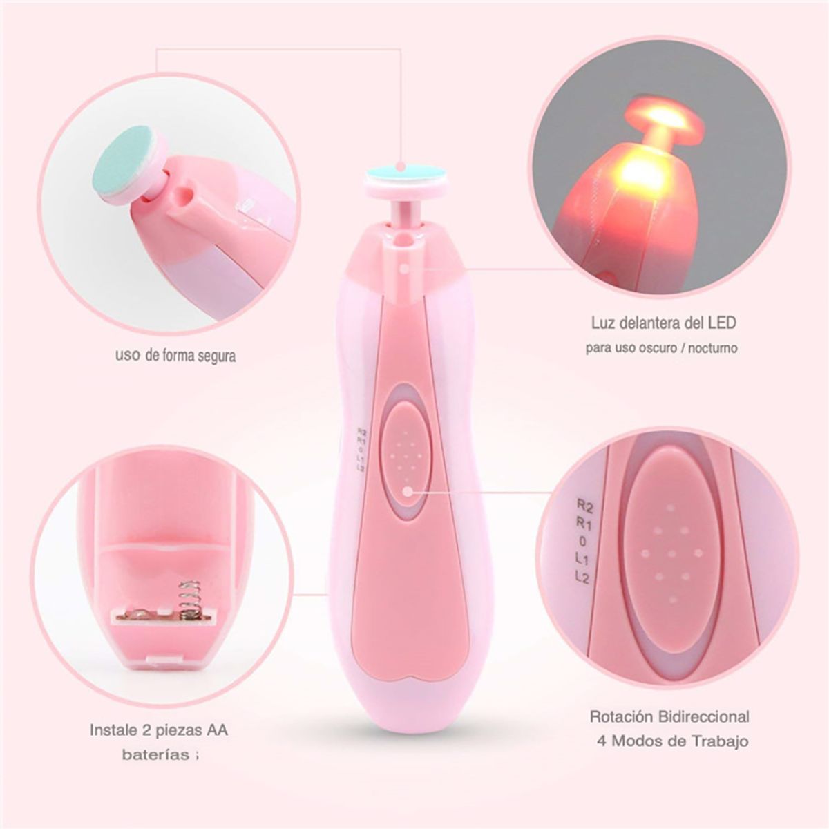 GENERICO - Lima celeste para uñas de bebe