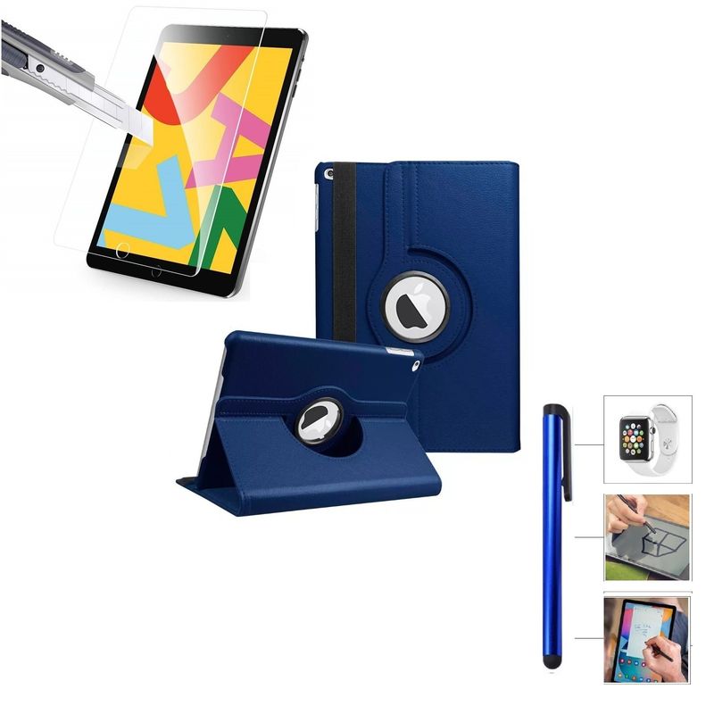 GENERICO - Funda Case + Mica + Lapiz para iPad 10.2 9na Gen A2602 A2604