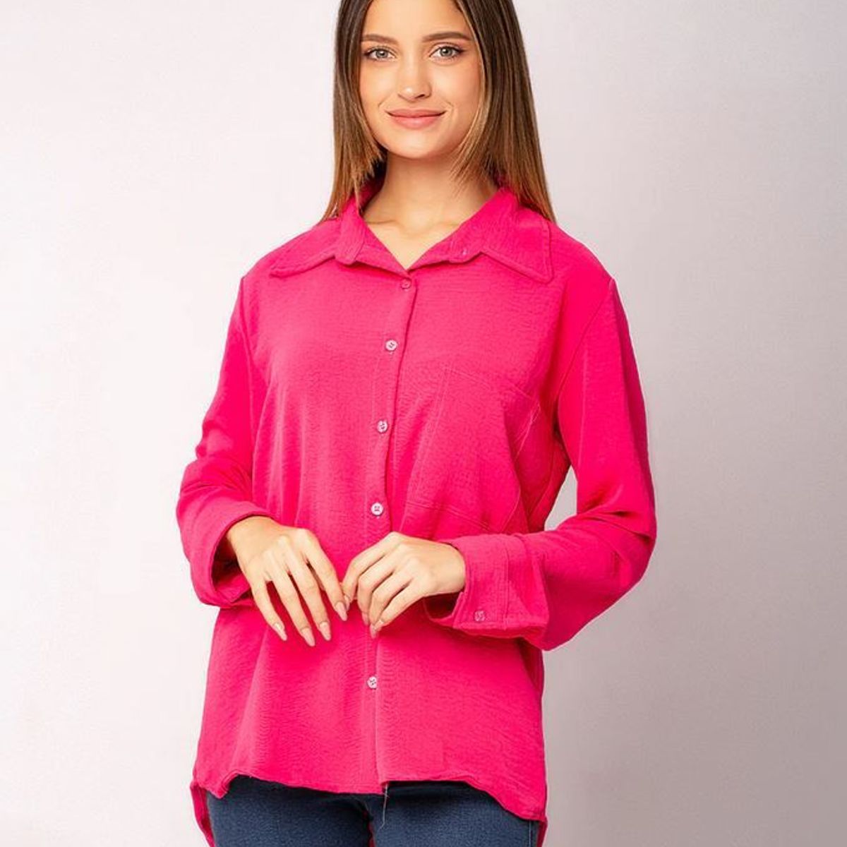 NEBULA - Blusa Zillal - NÃ©bula - Fucsia.