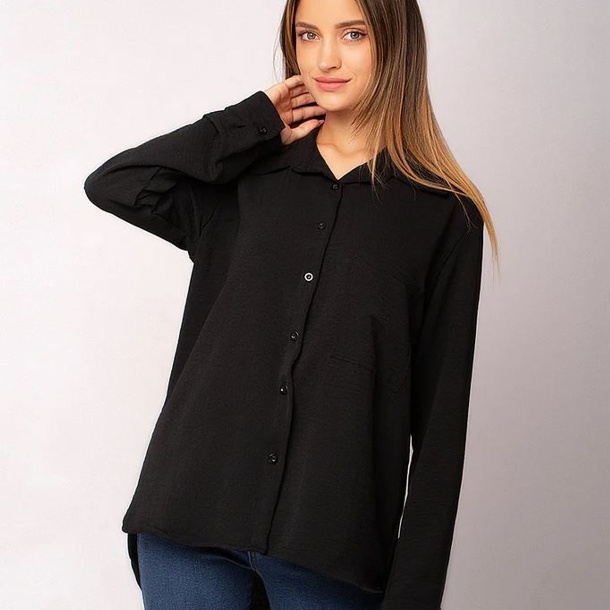 NEBULA - Blusa Zillal - NÃ©bula - Negro.