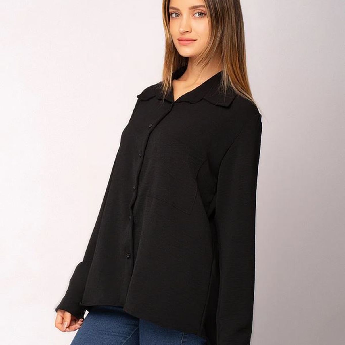 NEBULA - Blusa Zillal - NÃ©bula - Negro.