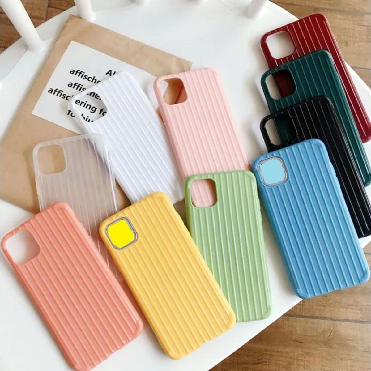 GENERICO - Iphone 11 pro max  case protector de silicona -  BLANCO