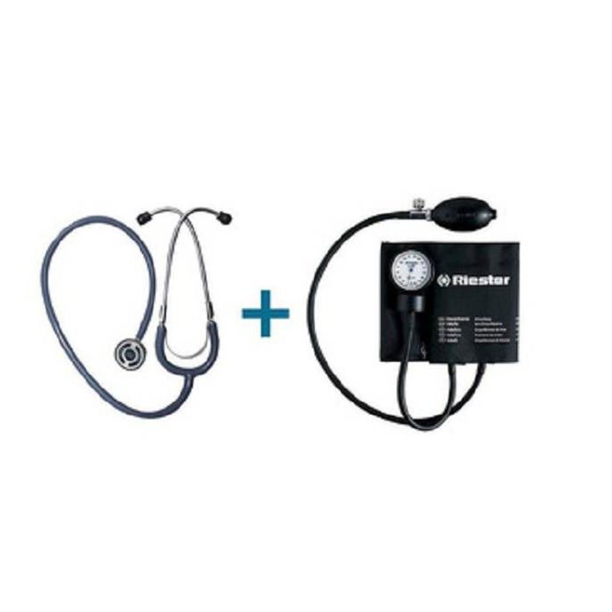 RIESTER - TENSIOMETRO MANUAL Y ESTETOSCOPIO - RIESTER NEGRO