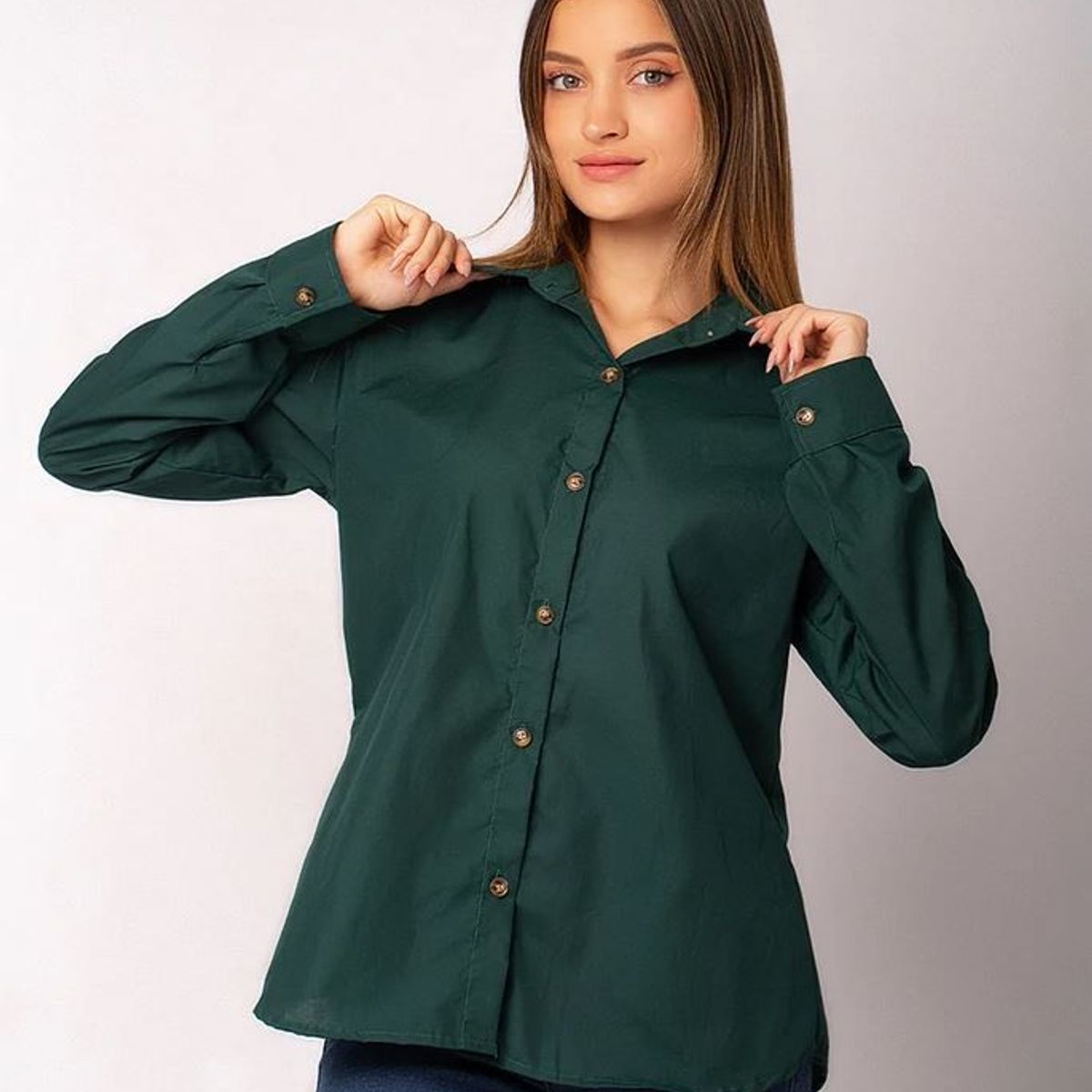 NEBULA - Blusa Casell - Nébula - Verde Botella