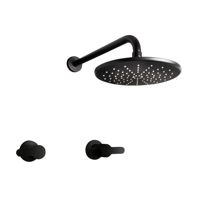 VAINSA - Mezcladora de ducha con salida española Maui Black