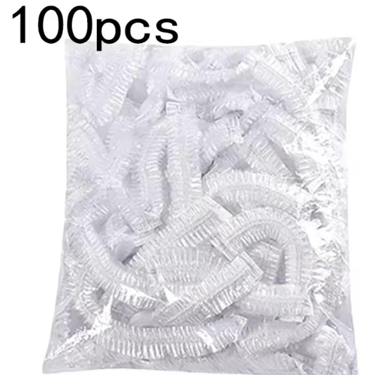 GENERICO - 100 cobertores de plástico multiuso bolsas cubiertas elásticas