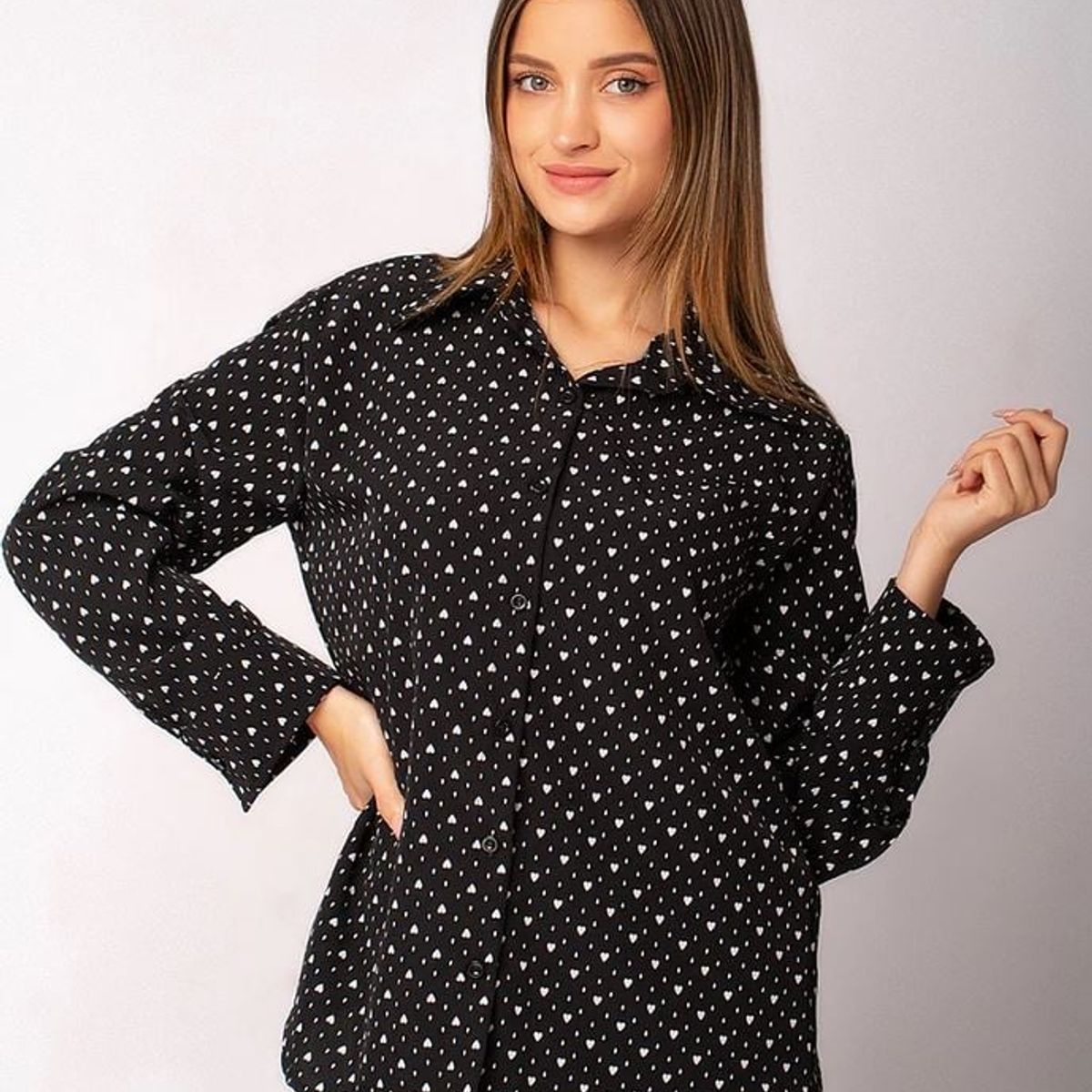 NEBULA - Blusa Kansu - Nébula - Negro
