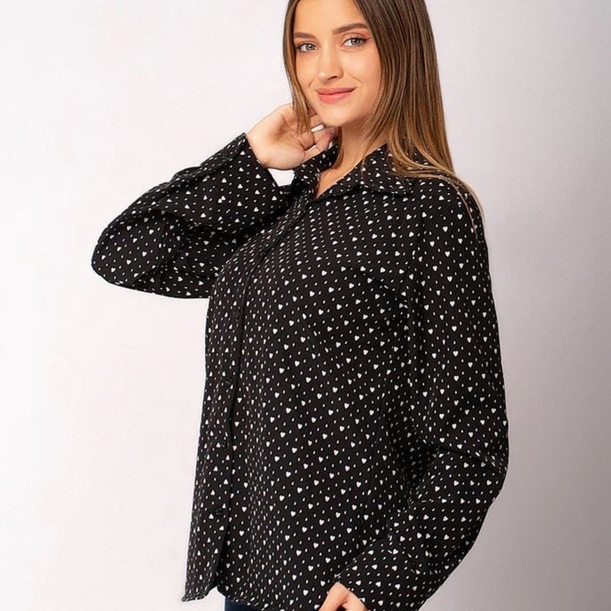 NEBULA - Blusa Kansu - Nébula - Negro
