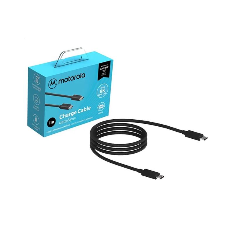 MOTOROLA - Cable de Datos Tipo C a Tipo C 1M Motorola Original