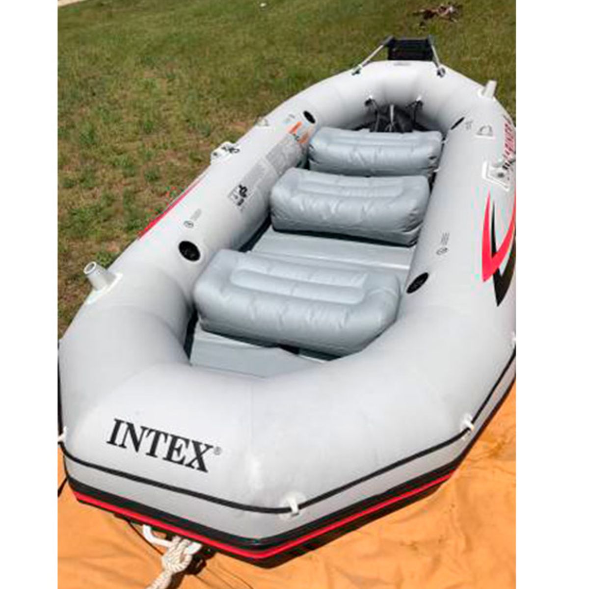 GENERICO - BOTE MARINER 4 (4 PERSONAS) INFLABLE INTEX + REMOS+ INFLADOR