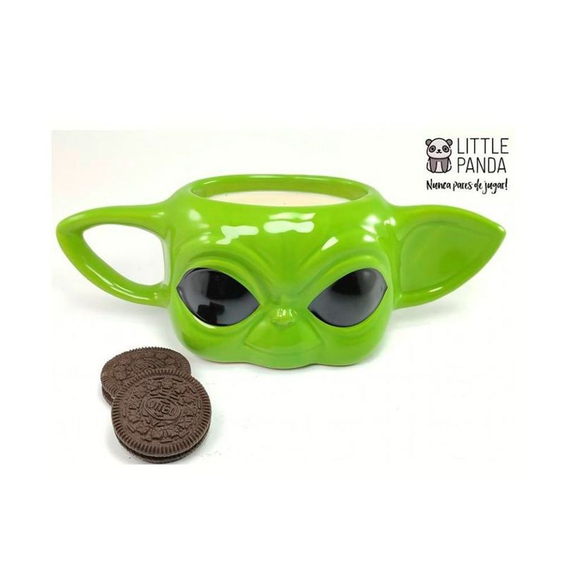 GENERICO - Taza 3D Baby Yoda Grogu Star Wars