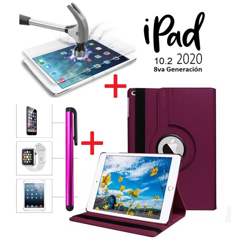 GENERICO - Funda Cover + Mica + Lapiz para iPad 10.2 8va Gen A2270 A2428
