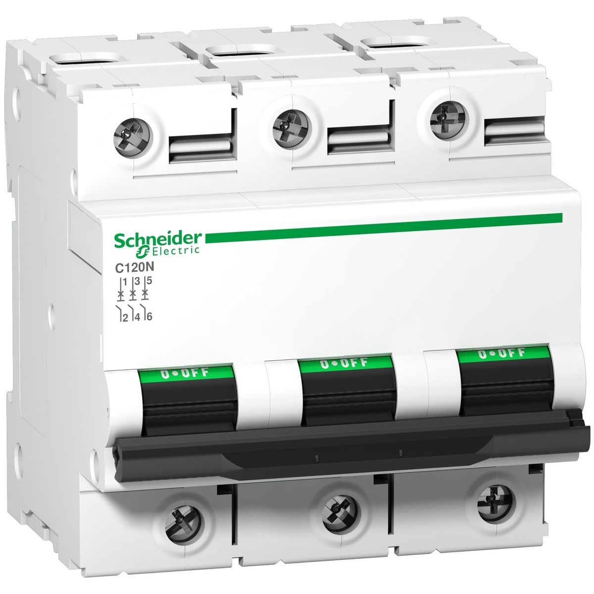 SCHNEIDER ELECTRIC - INTERRUPTOR TERMOMAGNETICO 3P 80A 20KA 230V C120N Schneider