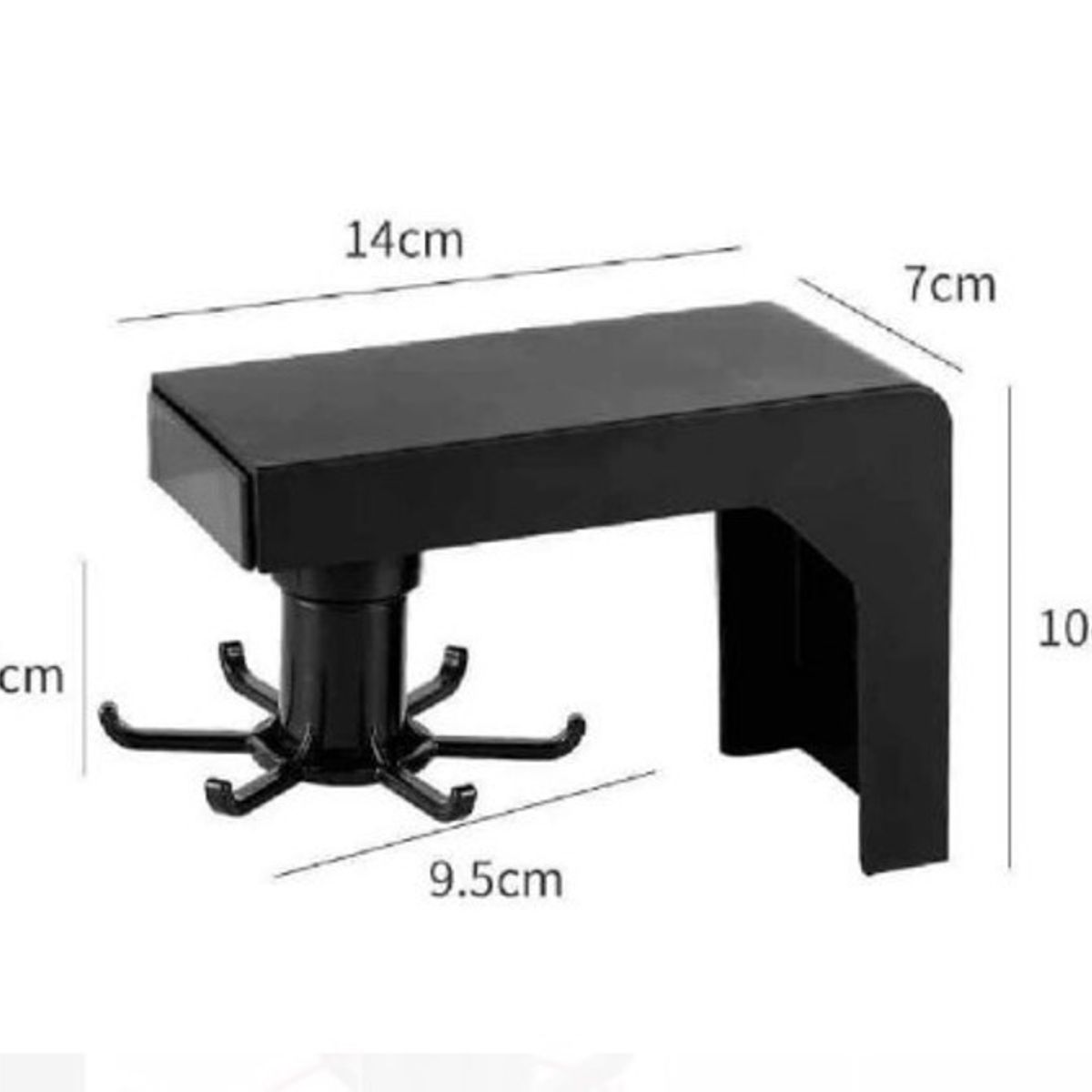 GENERICO - Organizador giratorio de utensilios de calidad Negro