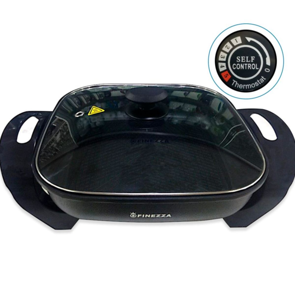 FINEZZA - Sartén Eléctrica Antiadherente 1350w FZ-136ES