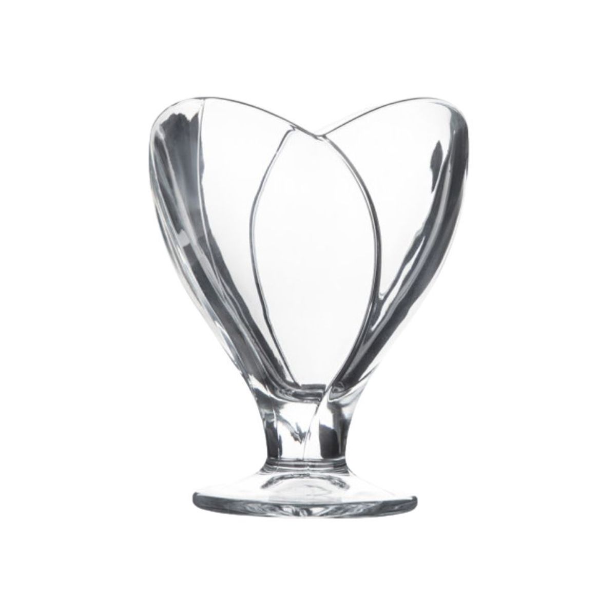 INSPIRA - Set de 6 Copas de Vidrio para Postre Helado Forma de flor 105ml