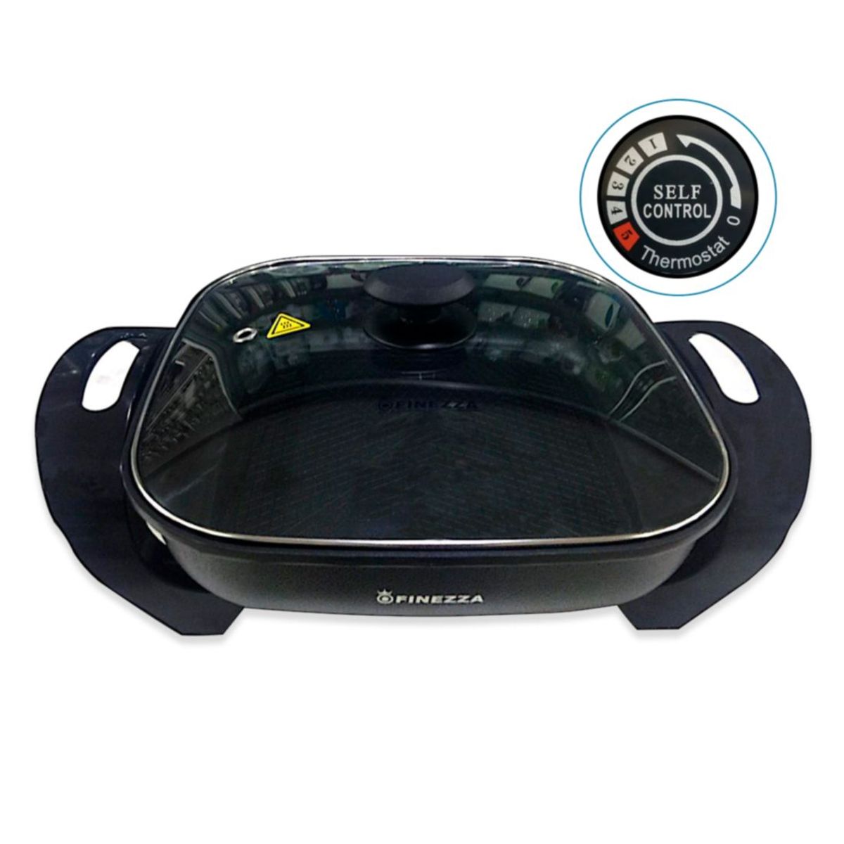 FINEZZA - Sartén Eléctrica Antiadherente 1350w FZ-136ES.