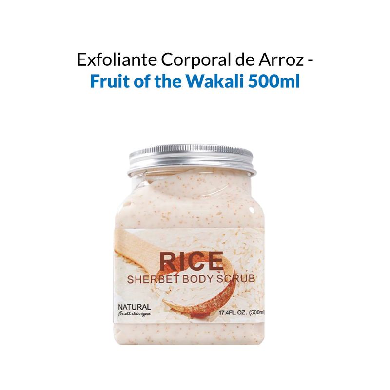 WOKALI - Exfoliante Corporal de Arroz - Fruit of the Wokali 500ml