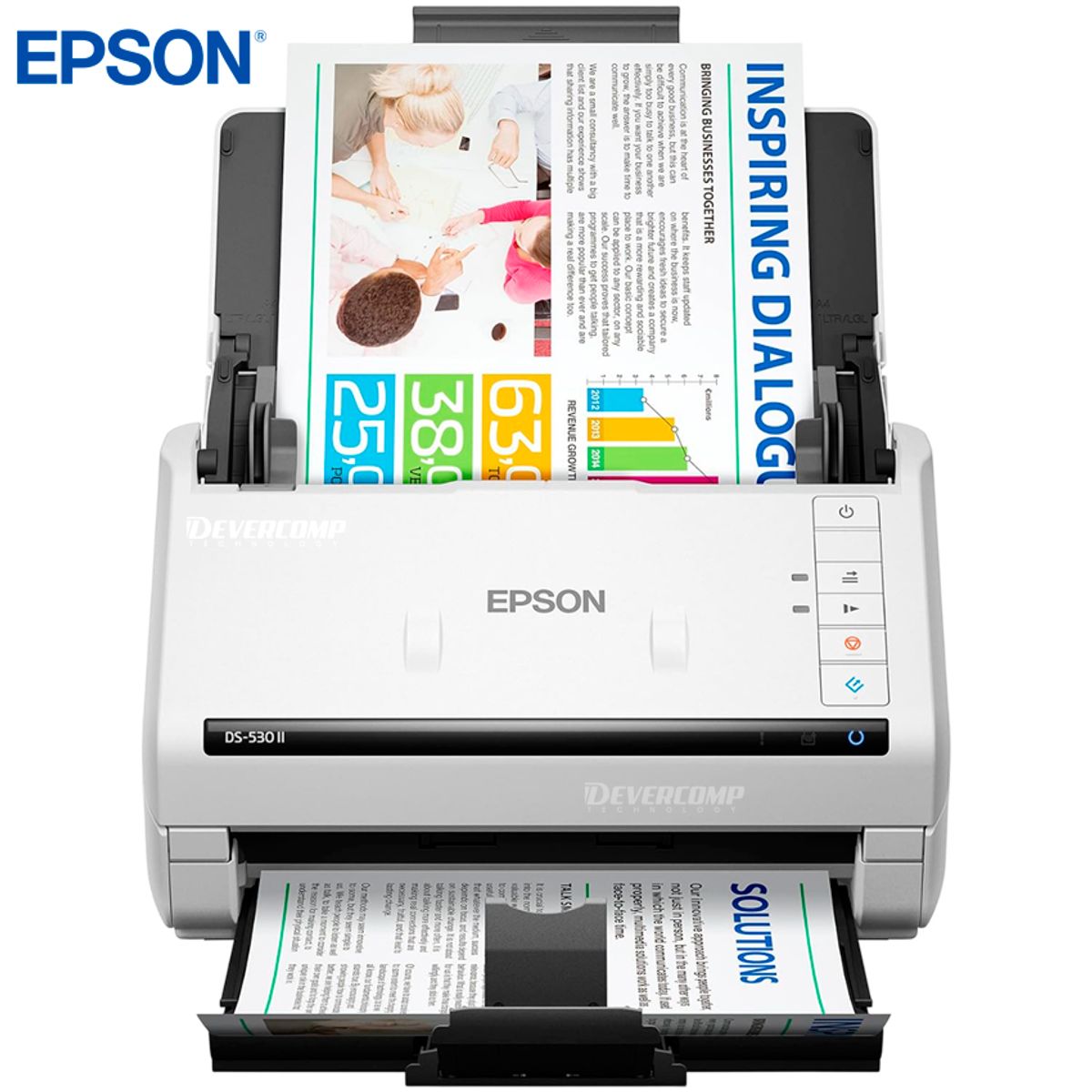 EPSON - Escaner Epson DS-530II Duplex 35ppm ADF  USB
