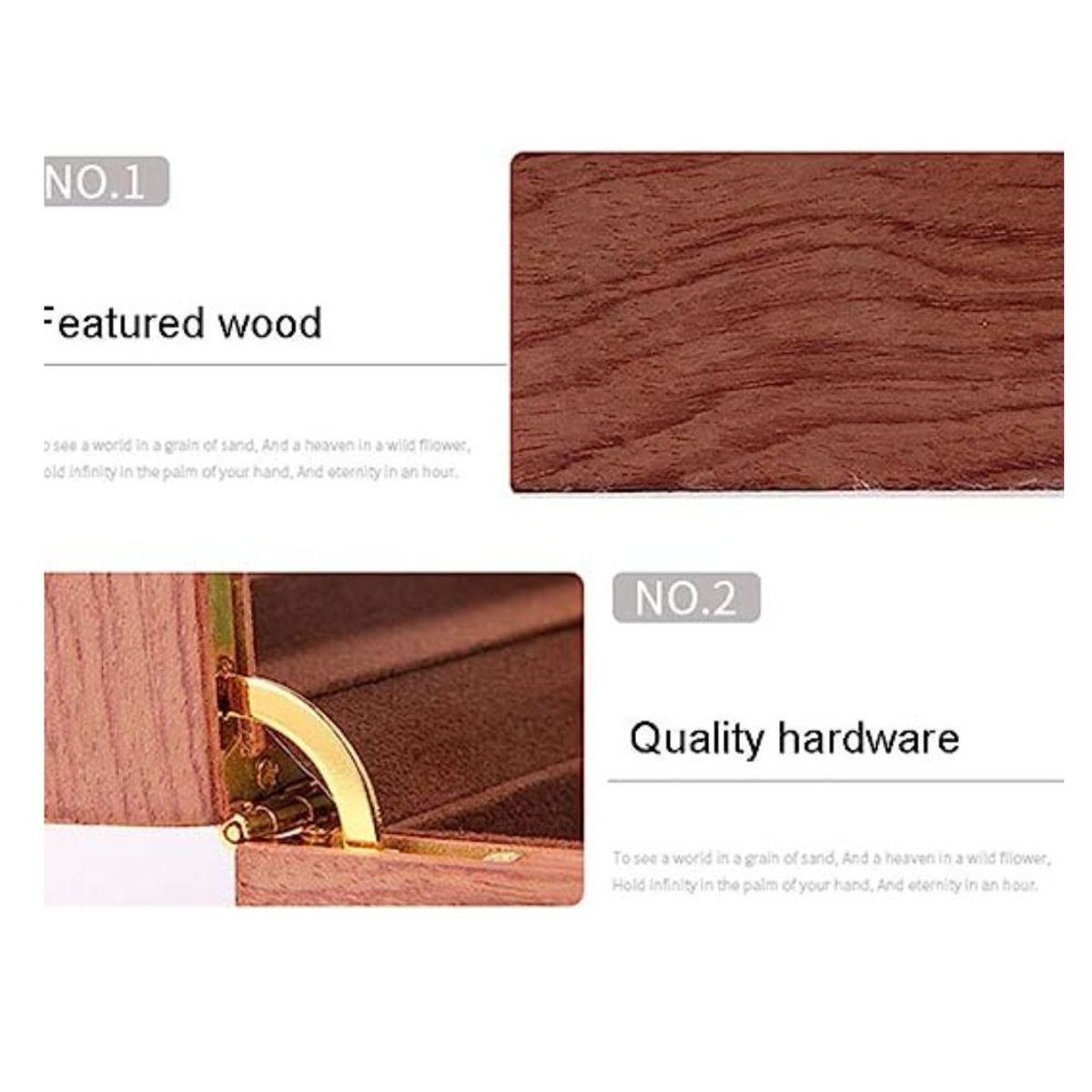 GENERICO - Porta Reloj De Madera Pulida para 12 Relojes