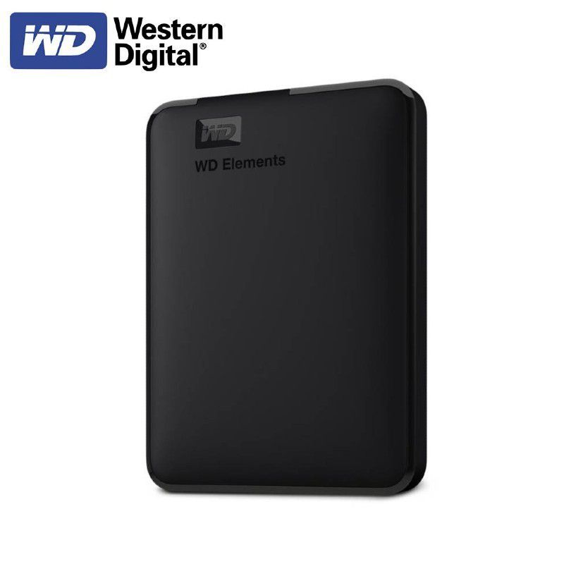 WESTERN DIGITAL - Disco duro externo Western Digital Elements Portable, 1 TB, USB 3.0