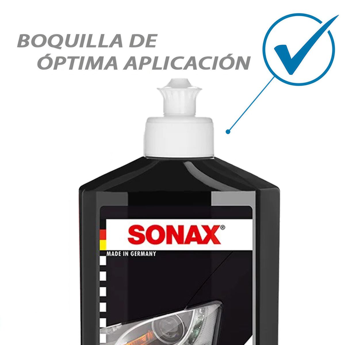 SONAX - Cera Sonax Liquida 500ml Color Negro con Carnauba
