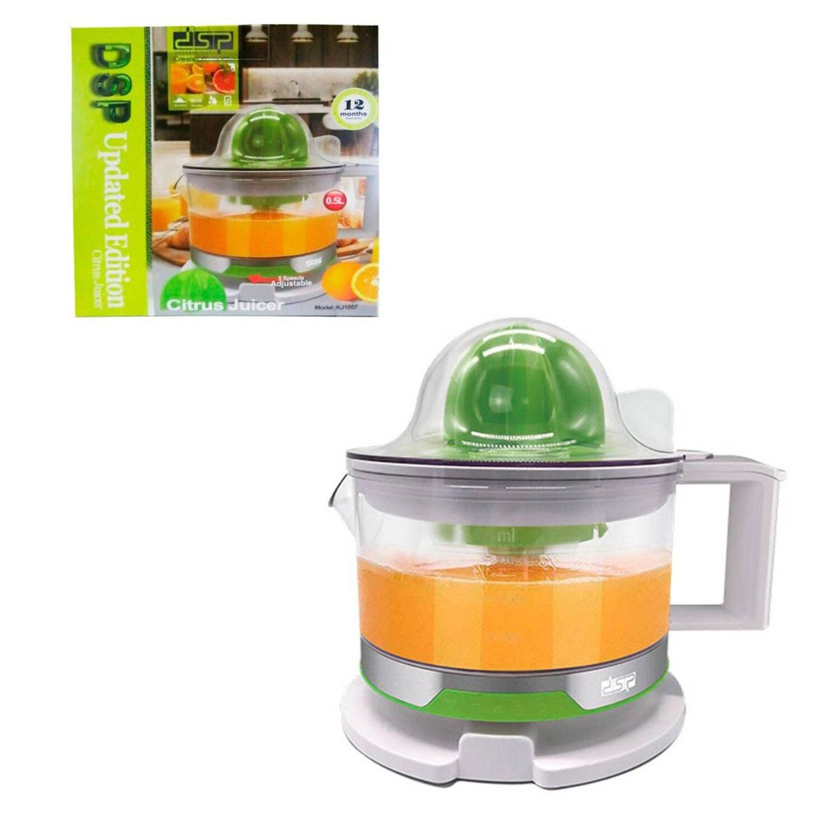 GENERICO - Exprimidor de Cítricos DSP KJ1057 Verde