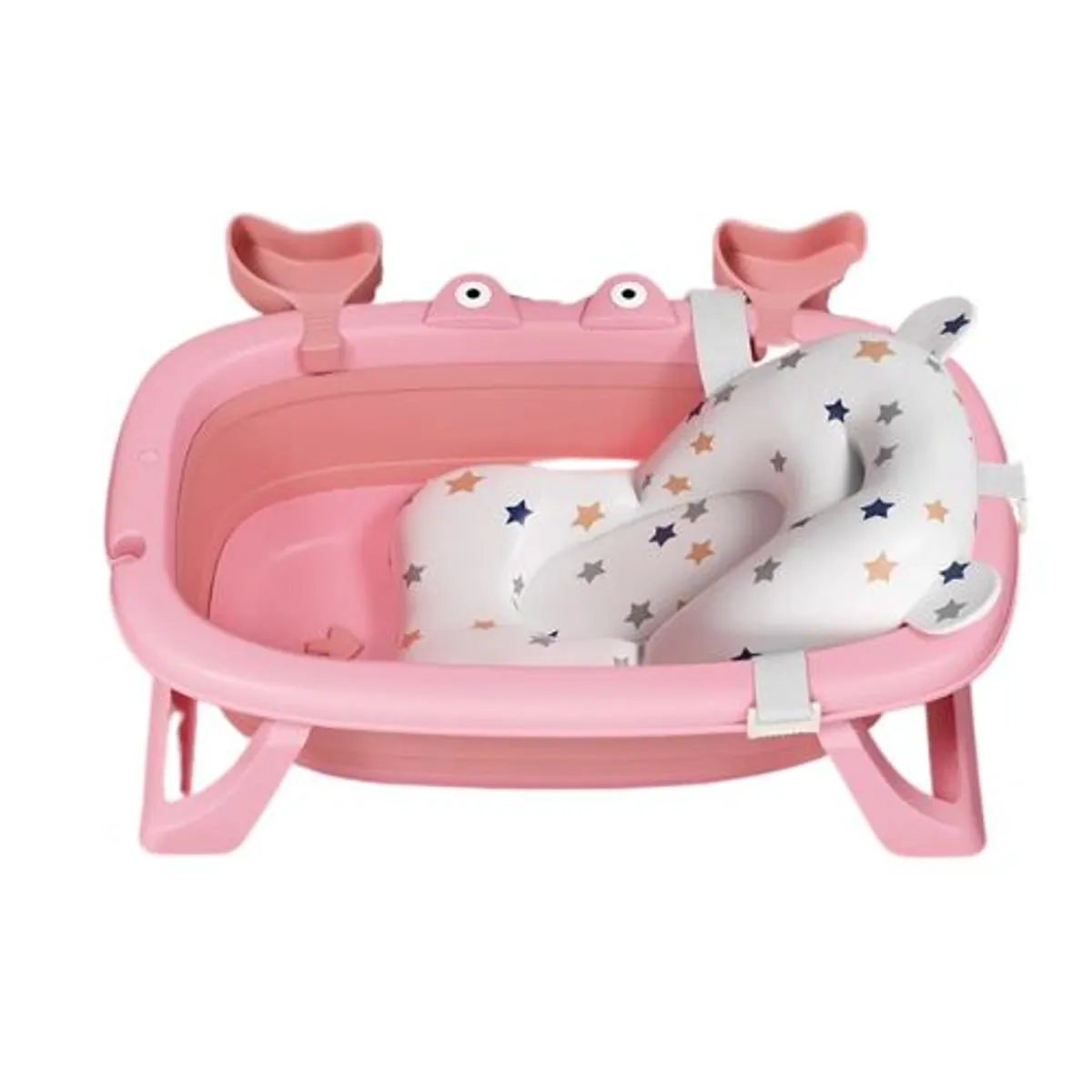 GENERICO - BAÑERA CANGREJO ROSA CON COLCHON