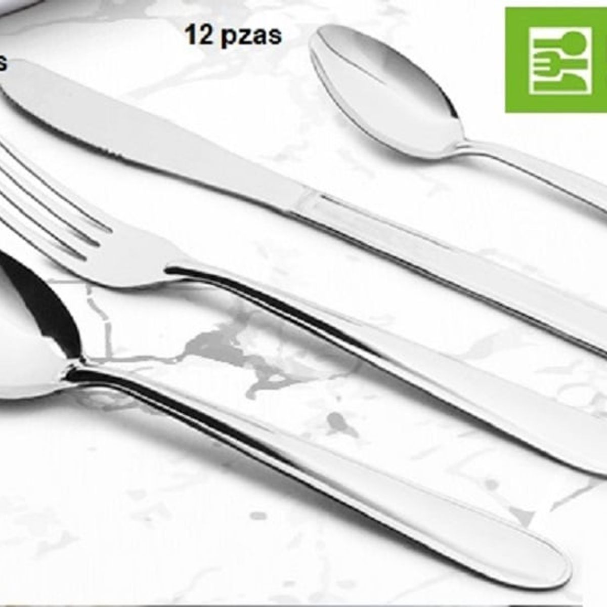 FACUSA - Set de cubiertos 48 Piezas Acero Inoxidable Modelo Espiga Facusa