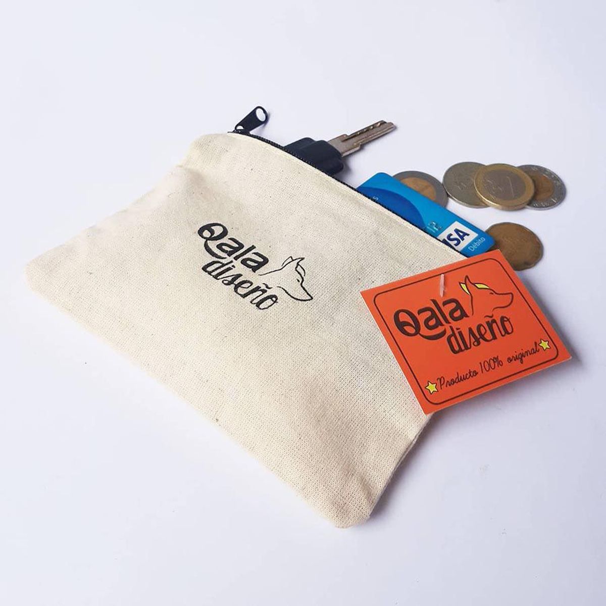 QALA DISEÑO - Monedero Bordado - Qala Diseño - Perro Border Collie