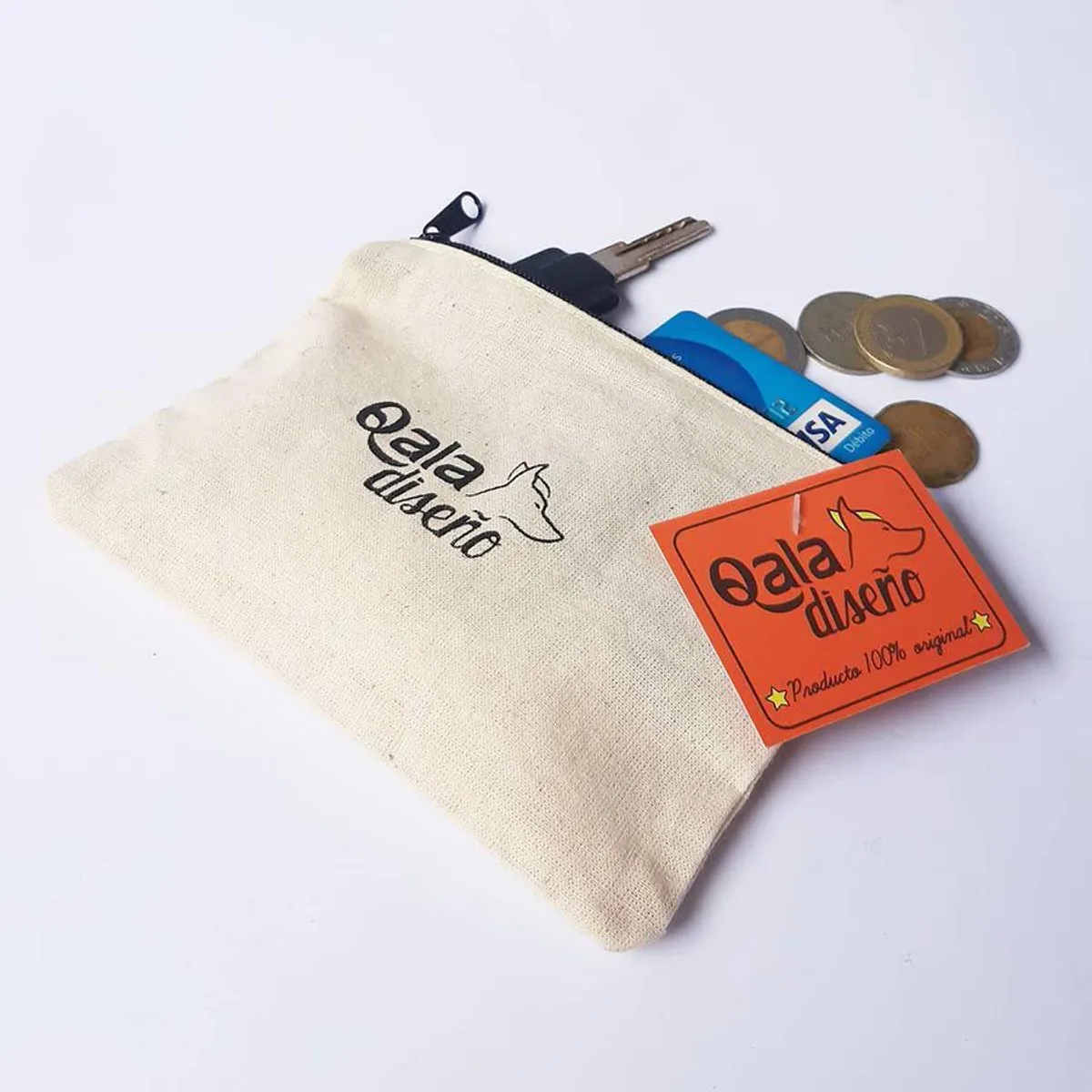 QALA DISEÑO - Monedero Bordado - Qala Diseño - Perro Bulldog Inglés