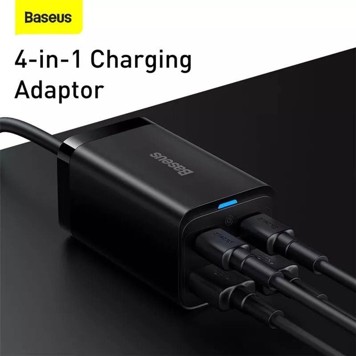 BASEUS - Cargador Gan 65w extensión Gan3 Pro Baseus