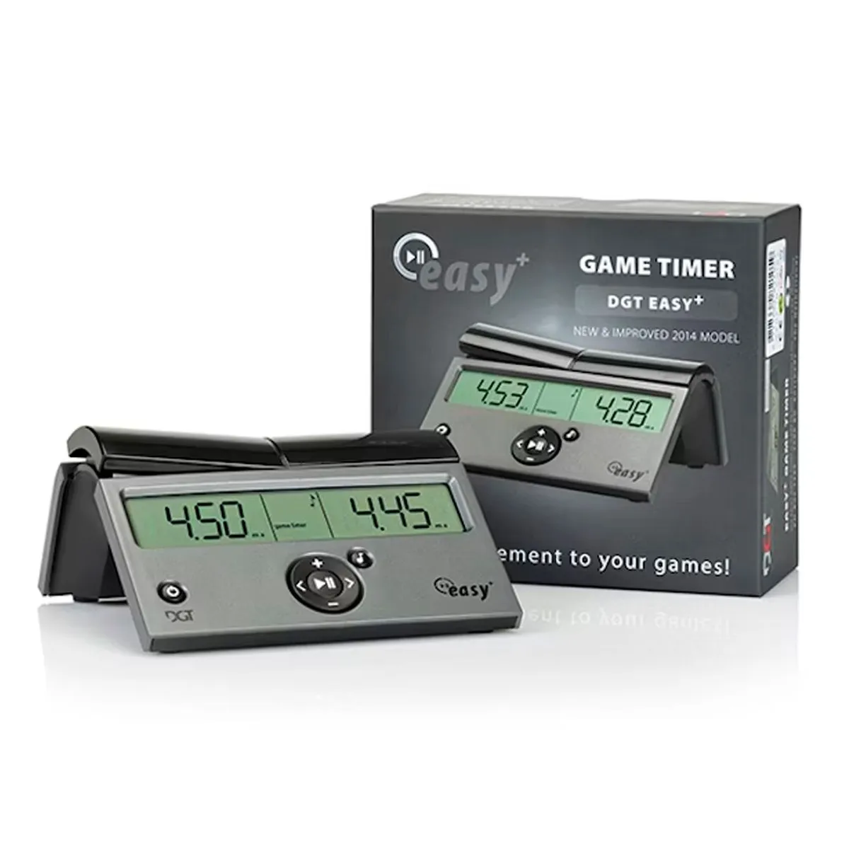 LA CASA DE AJEDREZ - Reloj de Ajedrez DGT EASY PLUS alta calidad - Gris