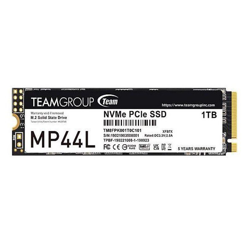 TEAMGROUP - Disco SSD TEAMGROUP MP44L 1TB SLC Cache NVMe 1.4 PCIe Gen 4x4
