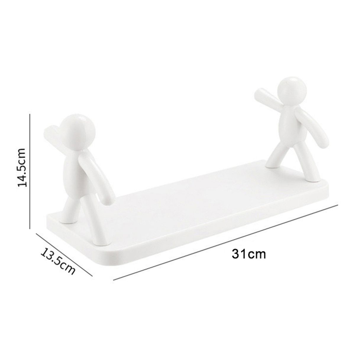 GENERICO - PACK DE 04 REPISA HUMANOIDE RESISTENTE