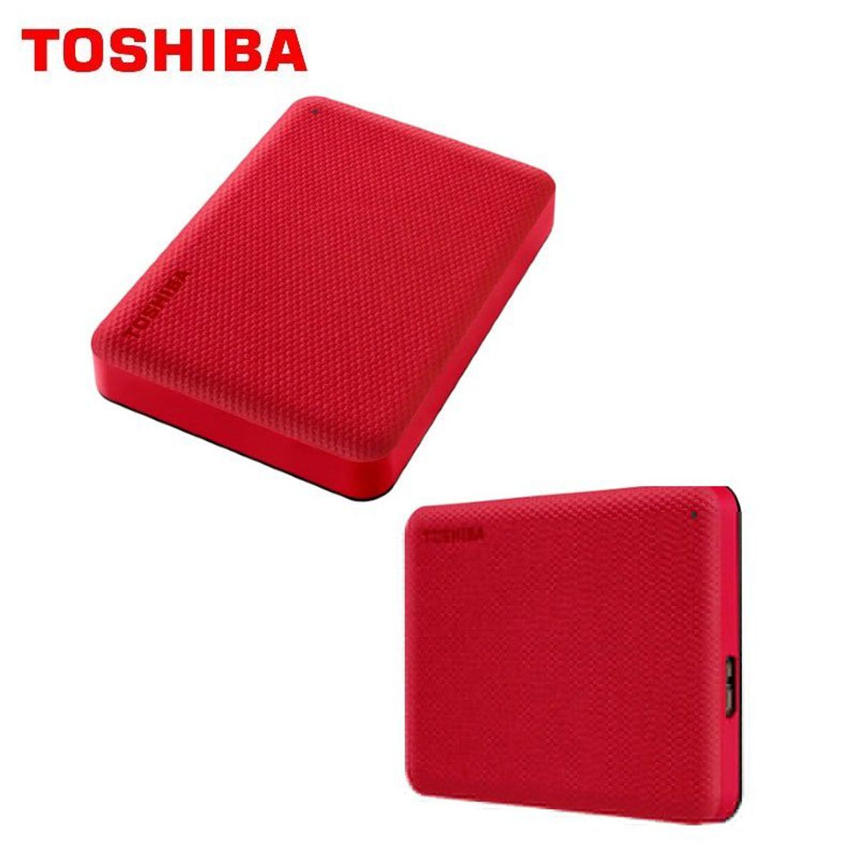 TOSHIBA - Disco duro externo Toshiba 2TB CANVIO ADVANCE RED -V10