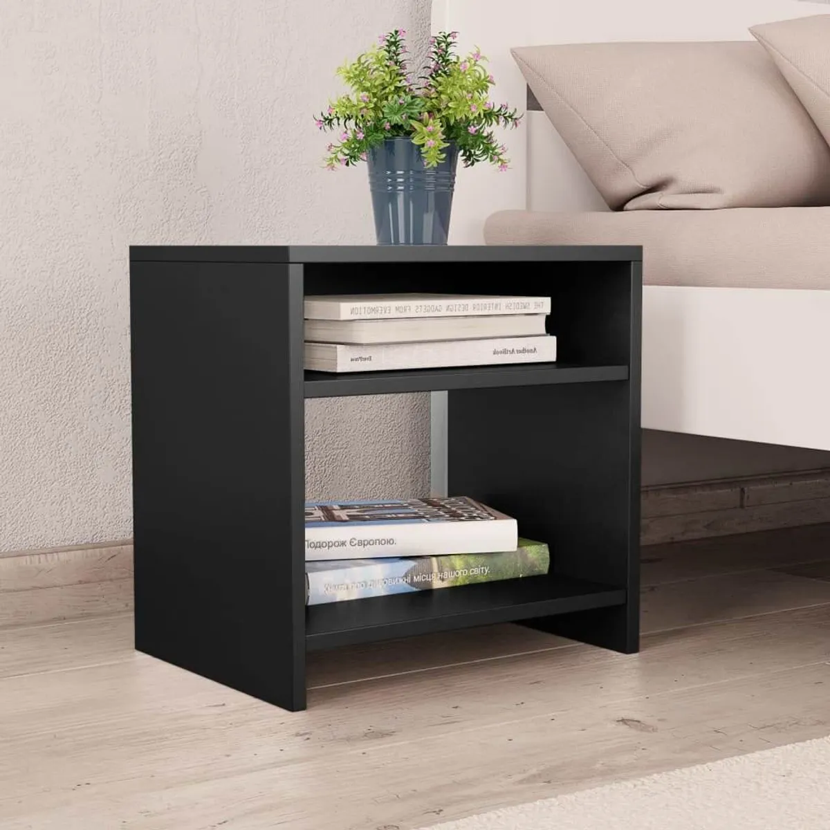 VENTITAS HOME - Mesa de Noche Velador Mónica Ventitas Home Color Negro