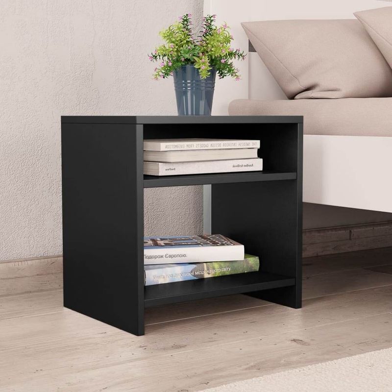 VENTITAS HOME - Mesa de Noche Velador Mónica Ventitas Home Color Negro