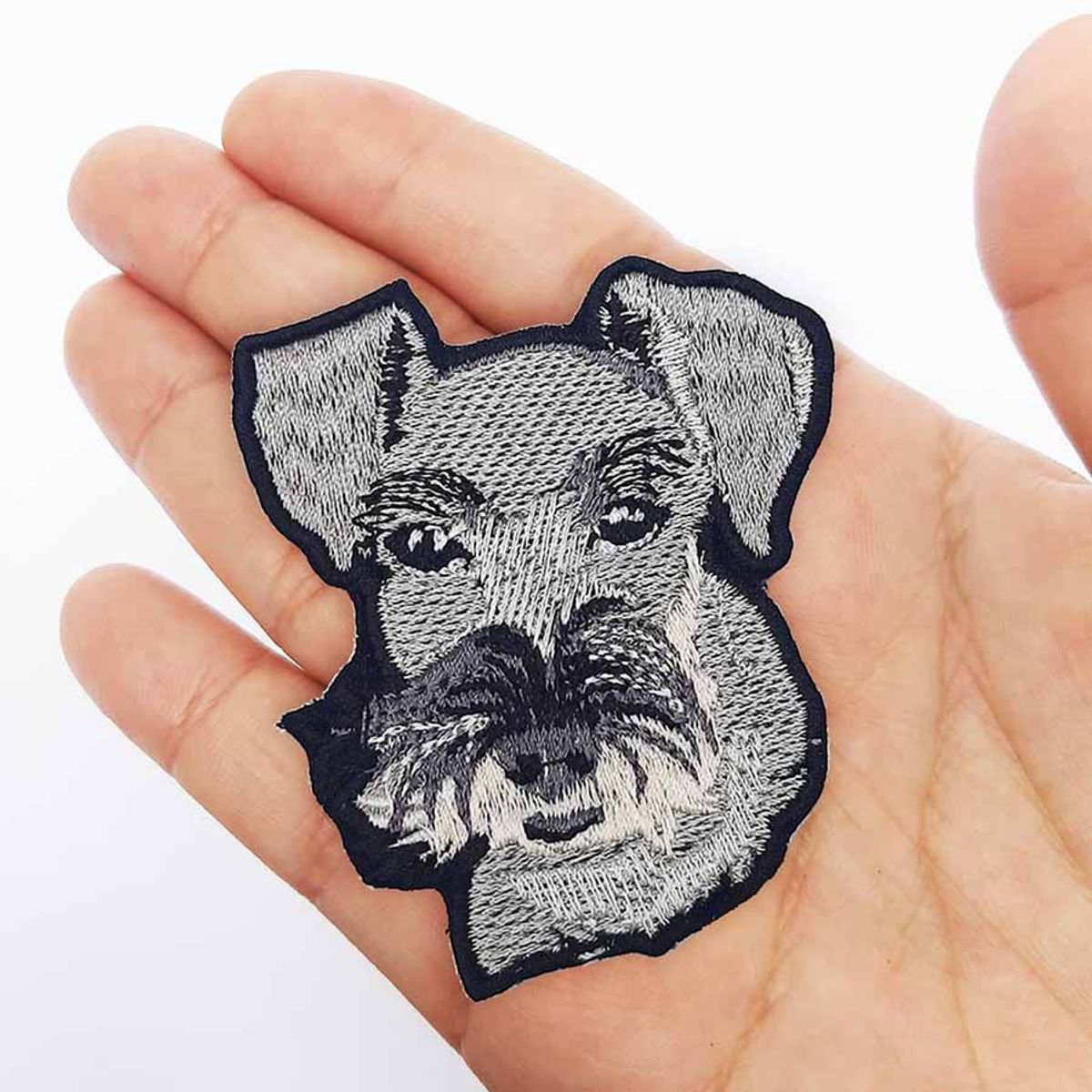 QALA DISEÑO - Parche Bordado - Qala Diseño - Perro Schnauzer