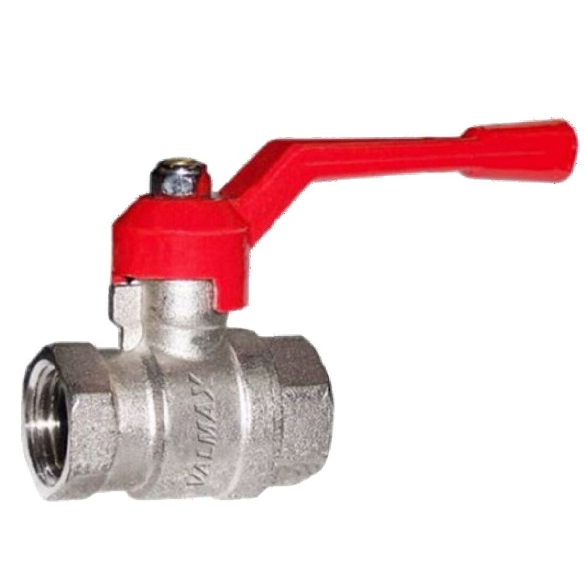 VALMAX - Válvula de Bola Esférica Valmax 3/4"  -   Cromada / Roja