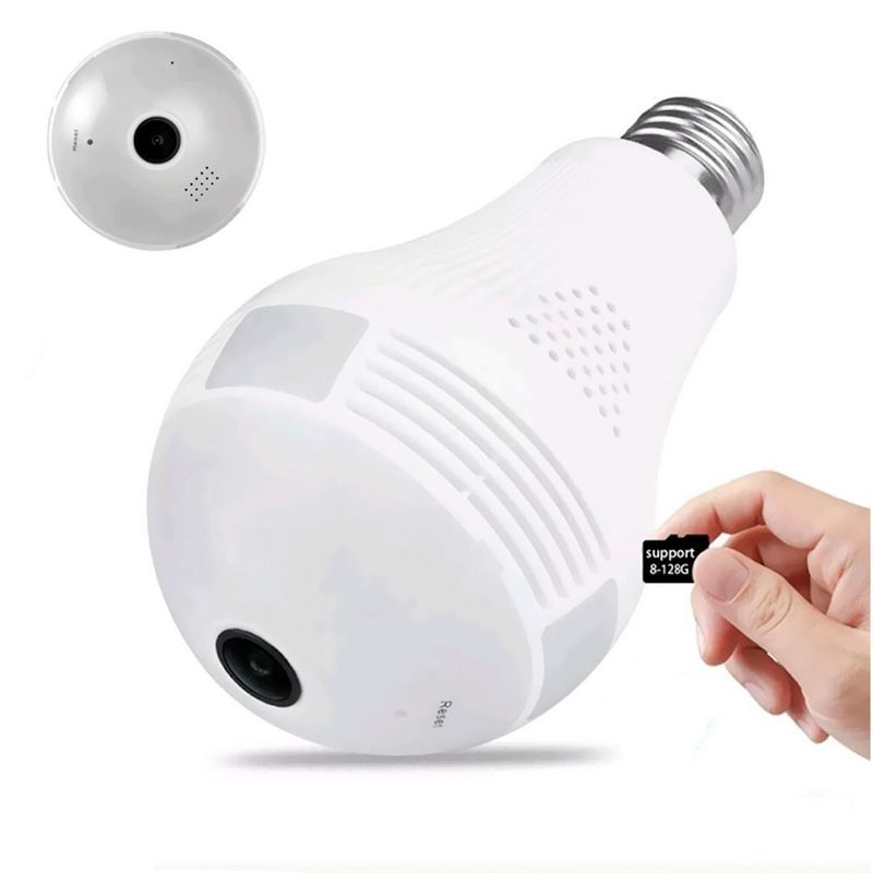 OEM - Camara IP Wifi Foco Espia 360° Camara Seguridad Wifi desde Celular