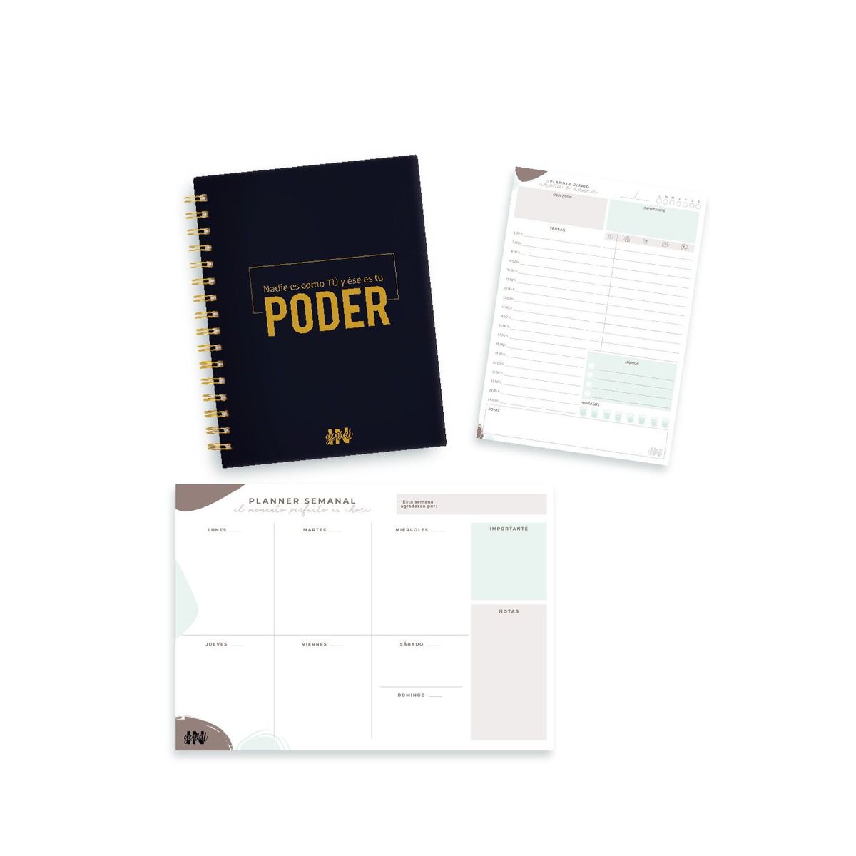 INGENIAL - Pack Ingenial Poder cuaderno planner semanal y diario