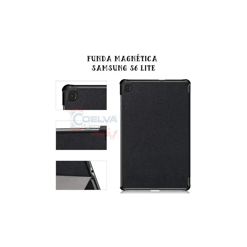 GENERICO - Funda flip magnética Tablet samsung tab s6 lite 10.4 2020 Negro