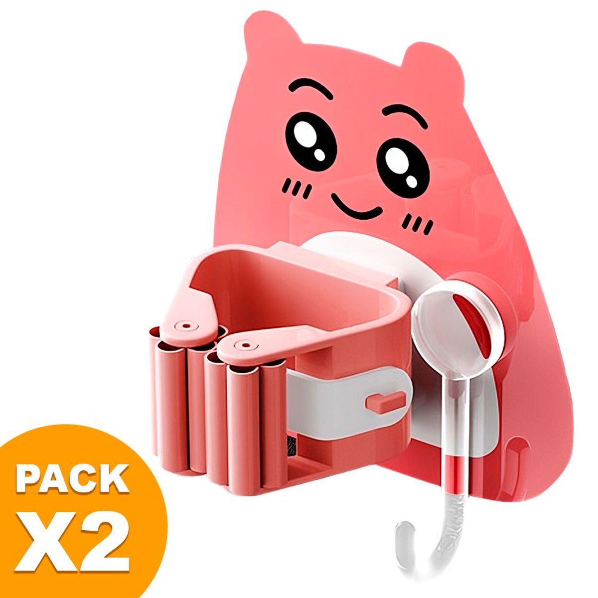 SASHIJA - Colgador Organizador Escobas Trapeadores N60 ALT X2