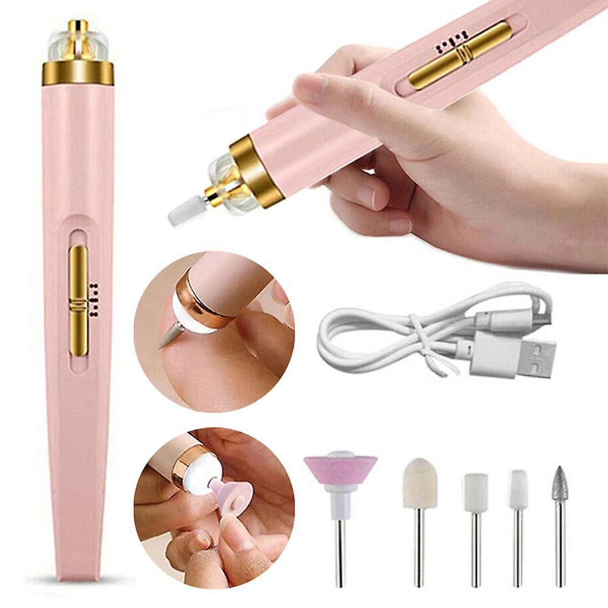 OEM - Pulidor Salon Nails Recargable de Uñas Manicure y Pedicure