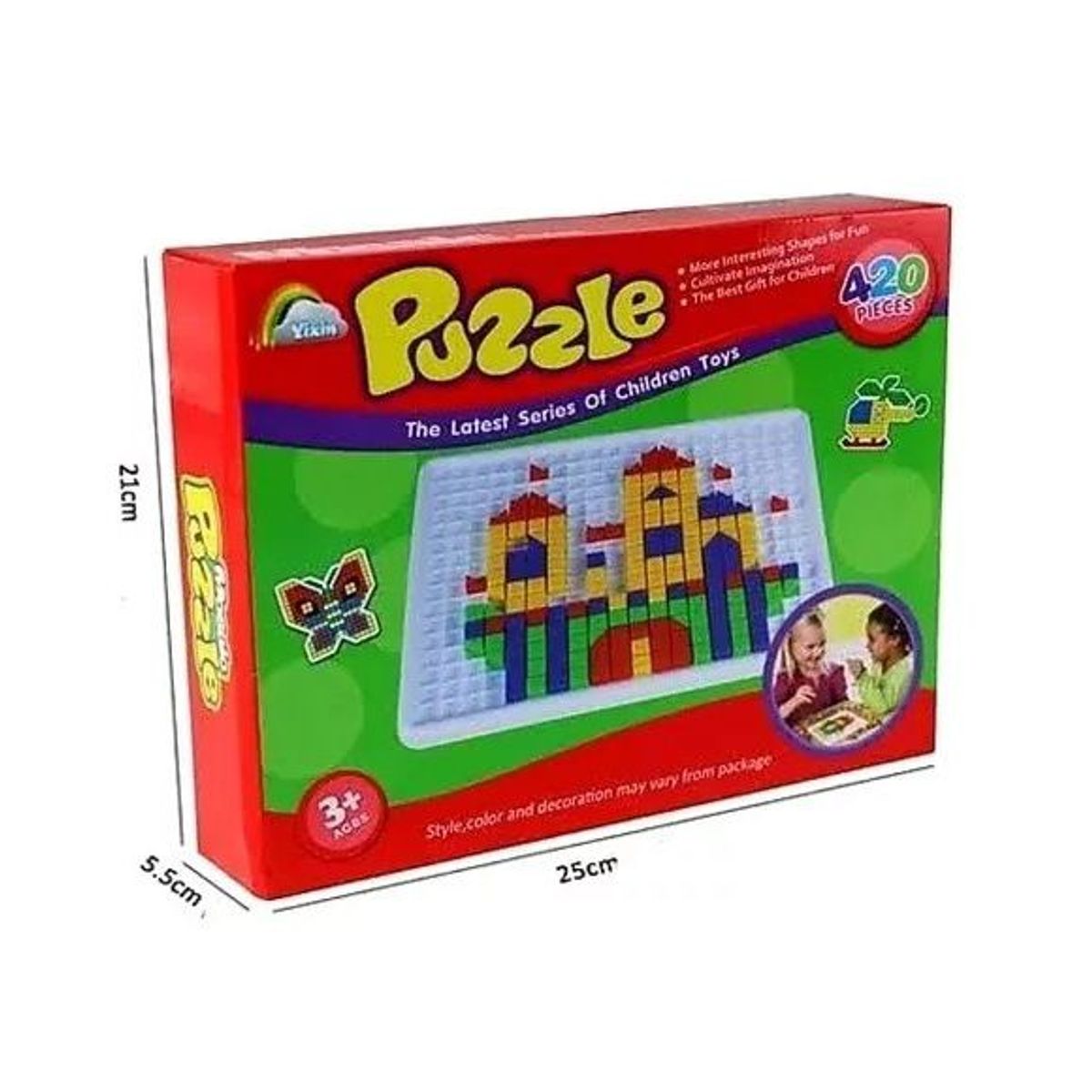 GENERICO - Puzzle Mosaico 420 Piezas Didactico Con Bandeja Niños(a)