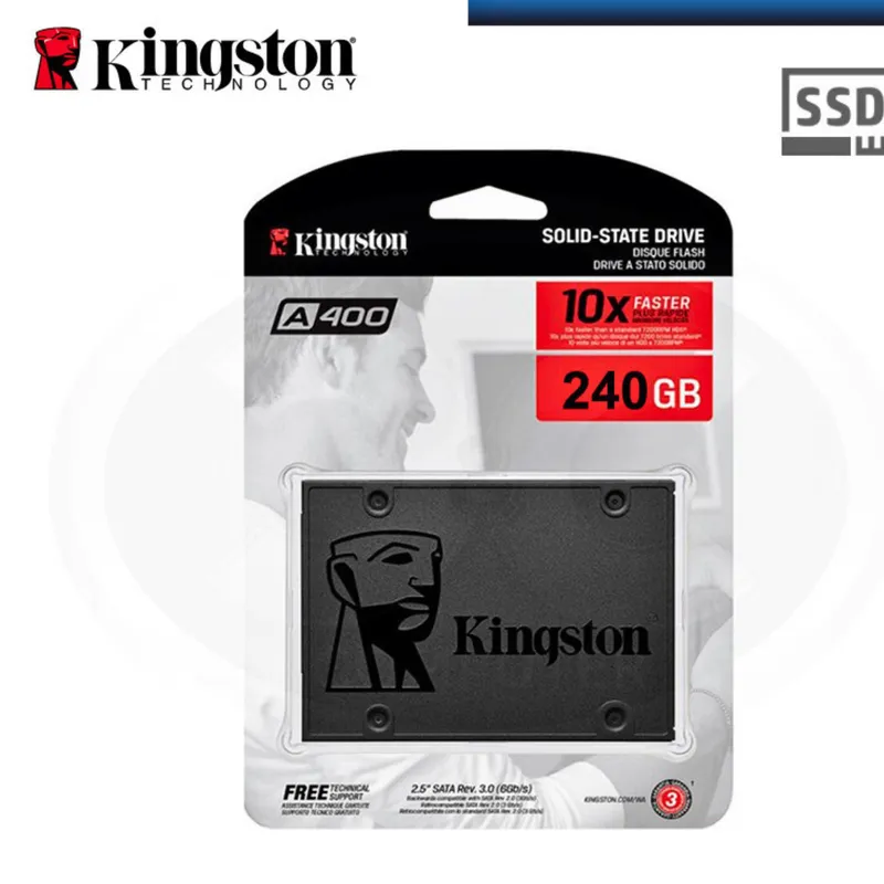 KINGSTON - SSD Disco Solido Kingston A400 240 GB 2.5" SATA SA400S37/240G