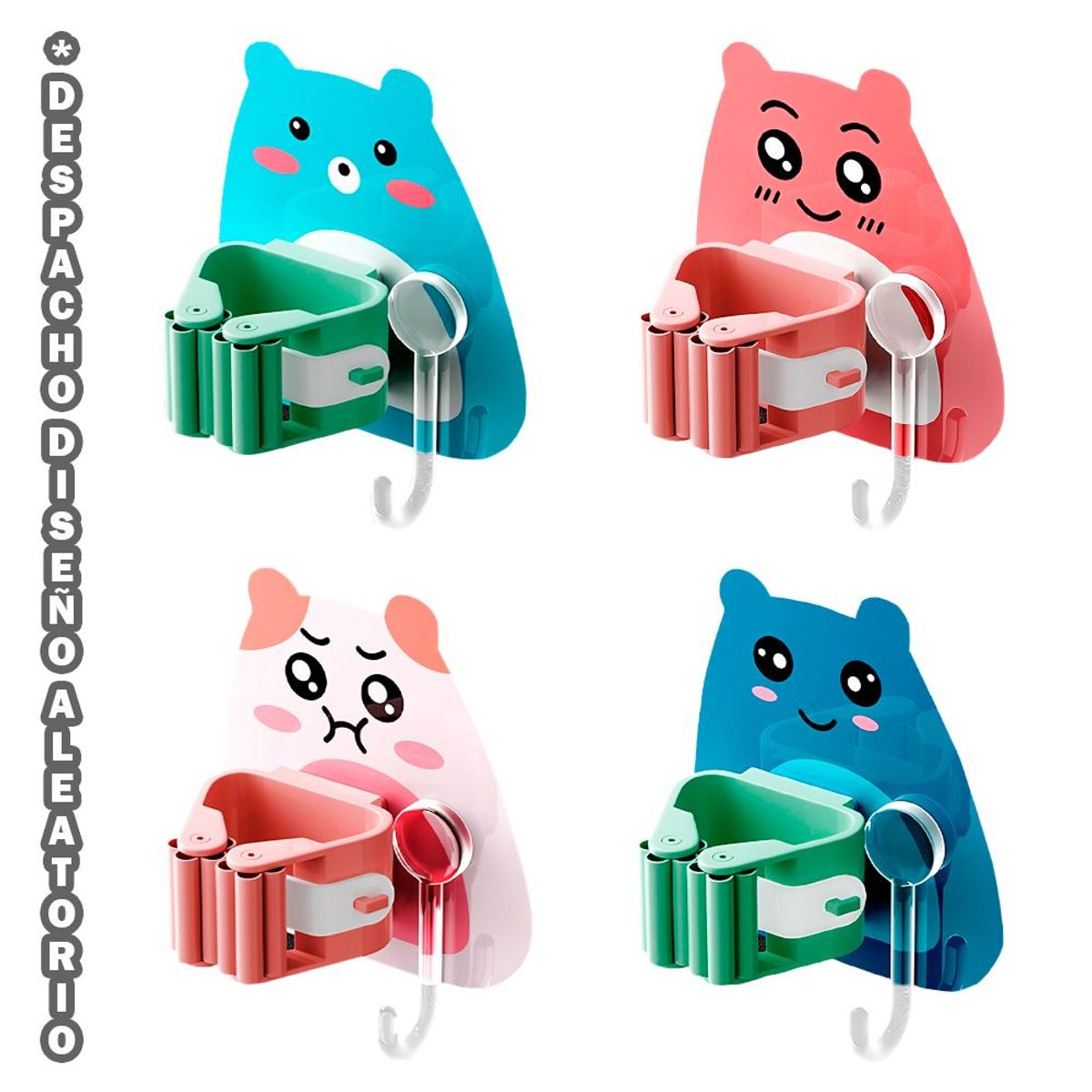 SASHIJA - Colgador Organizador Escobas Trapeadores N60 ALT X3